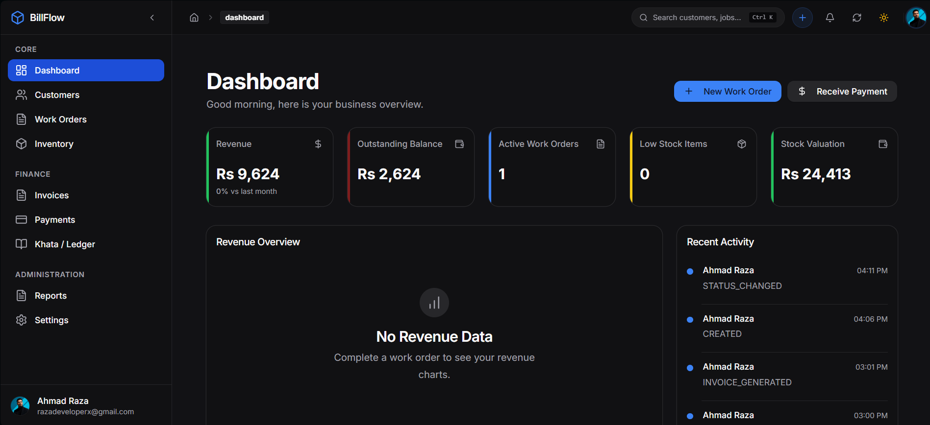 BillFlow CRM